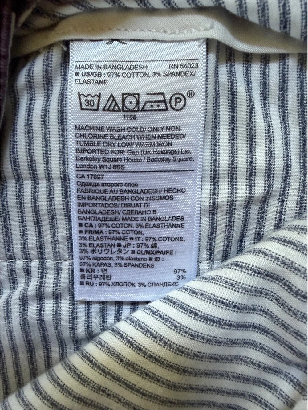 Plum Banana Republic Fulton Chino- 32X34